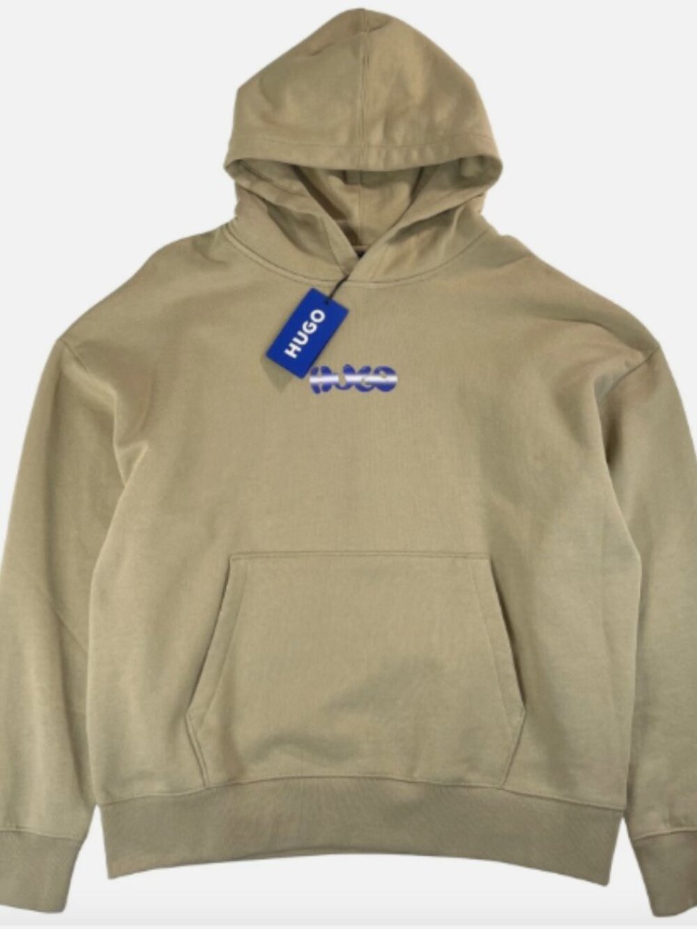 Hugo Boss Nifty Brown French Terry Graffity Relaxed Fit Cotton Layer Hoodie L